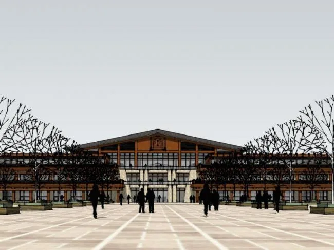 Sketchup Hotel Model | Multi story Hotel, Chinese Style