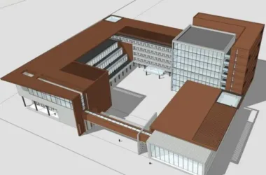 Modern Multi-Story Hotel Model in SketchUp-BIM WORLD