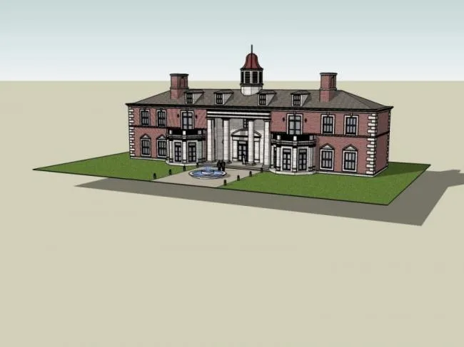 Sketchup Business Model | Clubhouse, Modern Style