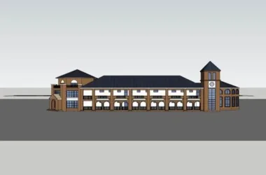Multi-Story Classical Kindergarten School Model | Educational Campus Architecture in SketchUp-BIM WORLD