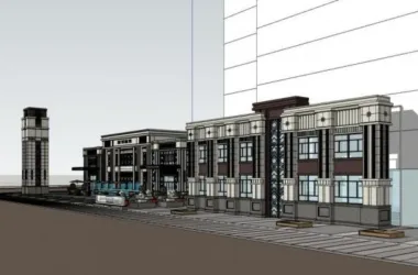 SketchUp Business Model: Showcasing Modern Commercial Building Designs-BIM WORLD