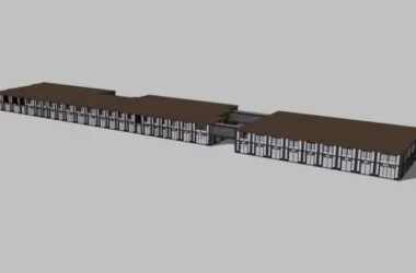 SketchUp Business Model: Modern Multi-Story Commercial Podium Design-BIM WORLD
