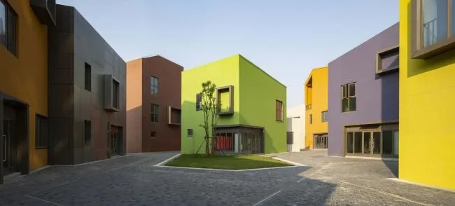 BIM Architecture | Taste of Old Market, Colors from Childhood Memories: Shanghai Lingang New City Community Trade Center/Shanghai Zhongfang Architectural Design