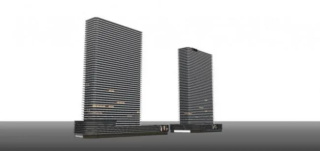 Sketchup Office Model | Super high-rise hotel office building, office building, modern style