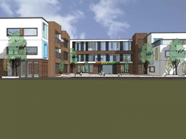 Sketchup School Model | Multi-story School Kindergarten, Campus Educational Architecture, Modern Style