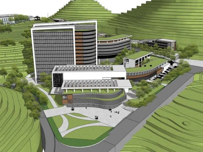 Sketchup Hospital Model | Multi story High rise Hybrid, Hospital, Medical Building, Modern Style
