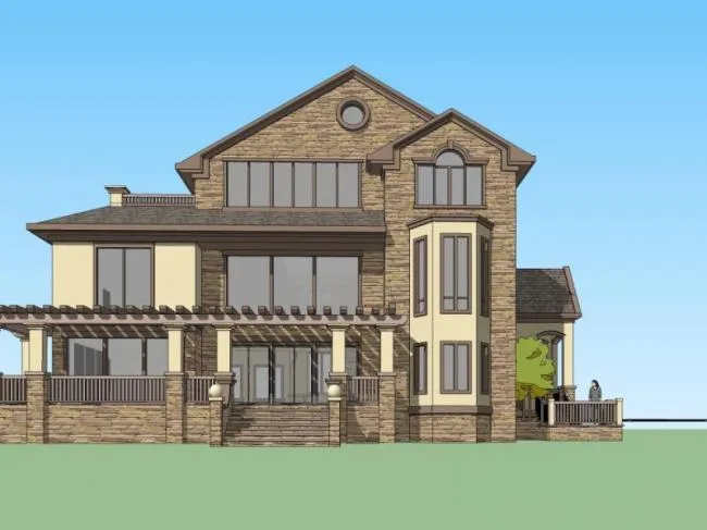 Sketchup Villa Model | Solo Villa, Modern Style