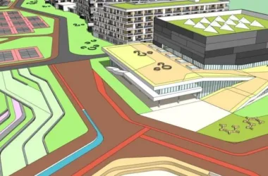Modern Multi-Story School Campus Model for SketchUp-BIM WORLD