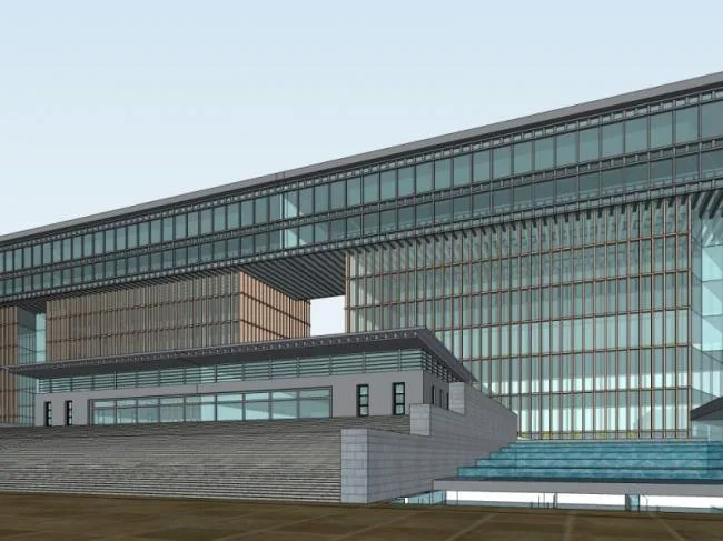 Sketchup Office Model | Multi story Office Building, Modern Style