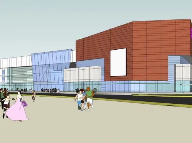 Sketchup Complex Model | Multi story Commercial Complex, Modern Style