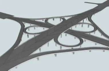 SketchUp Material Model for Elevated Bridge Components-BIM WORLD