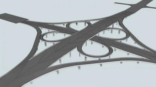 SketchUp Material Model for Elevated Bridge Components