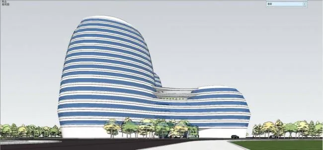 Sketchup Hotel Model | Star rated Cloud River, Multi story High rise Mixed Hotel, Modern Style