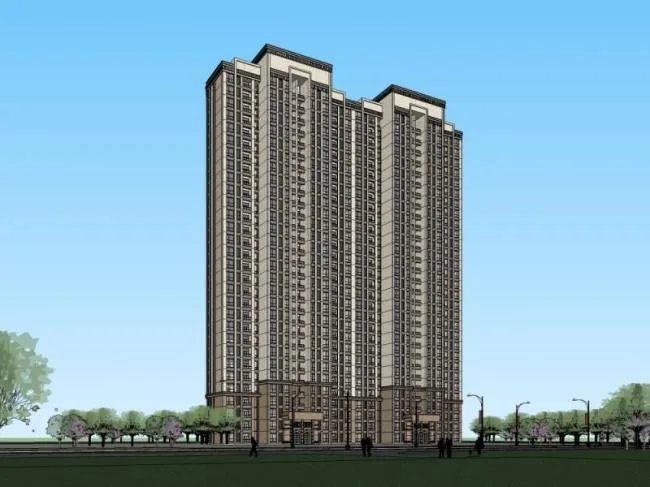 SketchUp Residential Models: High-Rise and Classical Style Buildings