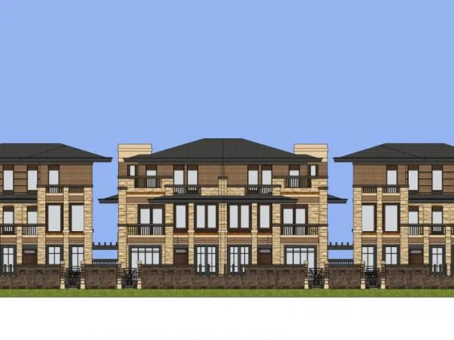 Sketchup Villa Model | Twin Villa, Modern Style