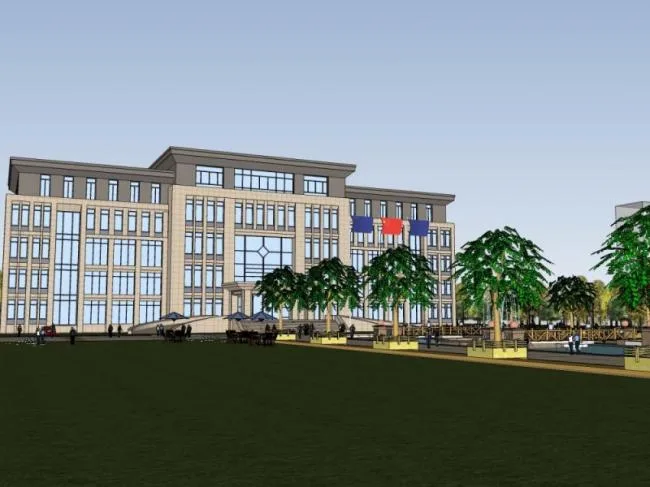 Sketchup Office Model | Multi story Office Building, Modern Style