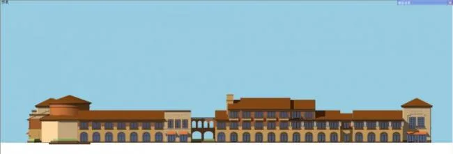 Sketchup Business Model | Commercial Street, Spanish Style, Classical Style