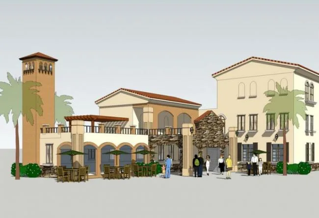 Sketchup Business Model | Multi story Commercial Street, Spanish Style, Classical Style