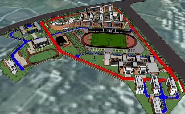 Multi-Story Elementary School Model | Modern Campus Architecture in SketchUp