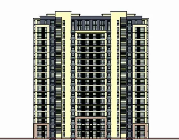 Sketchup Residential Model | High rise Residential Buildings, Modern Style