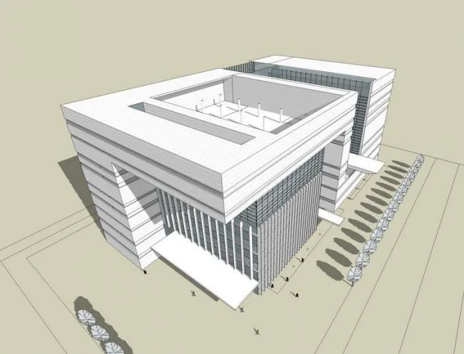 Sketchup Office Model | Multi story Office Building, Modern Style