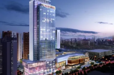 SketchUp Complex Model: Modern Super High-Rise Commercial, Office, Hotel, and Residential Tower-BIM WORLD