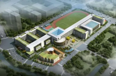 Modern Multi-Story Primary and Secondary School Design in SketchUp-BIM WORLD
