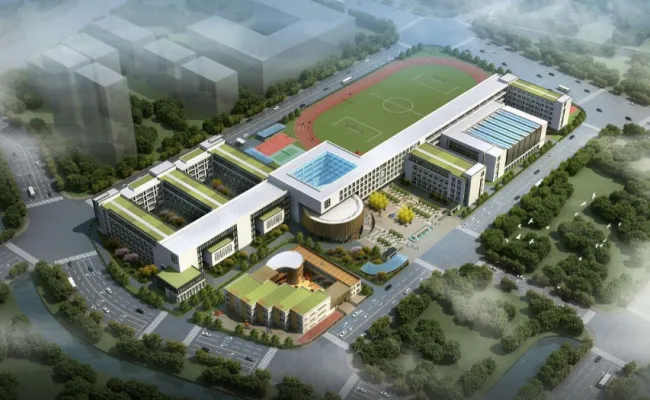 Sketchup School Model | Multi story Primary and Secondary School, Educational Architecture, Modern Style