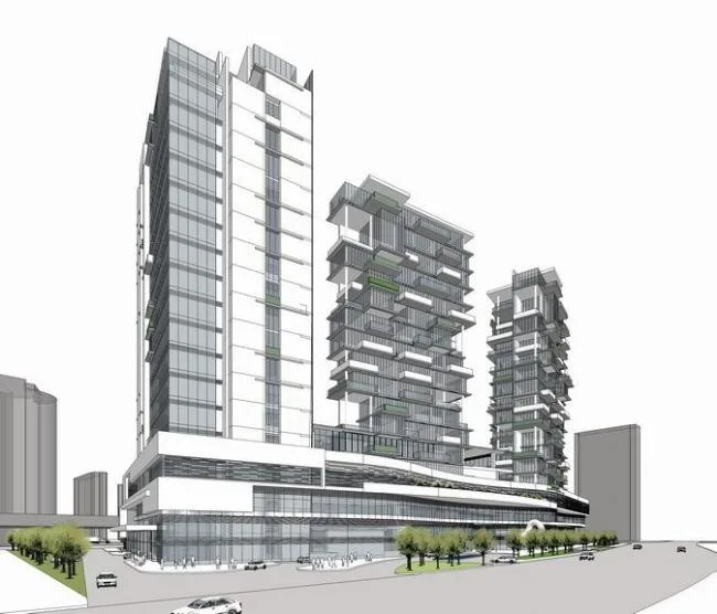 Sketchup Complex Model | High rise Office Building, High rise Residential Building, Complex, Modern Style