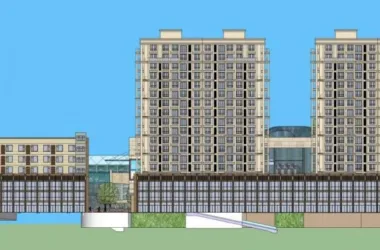 SketchUp Residential Model: High-Rise Commercial and Classical-Style Residential Complex-BIM WORLD