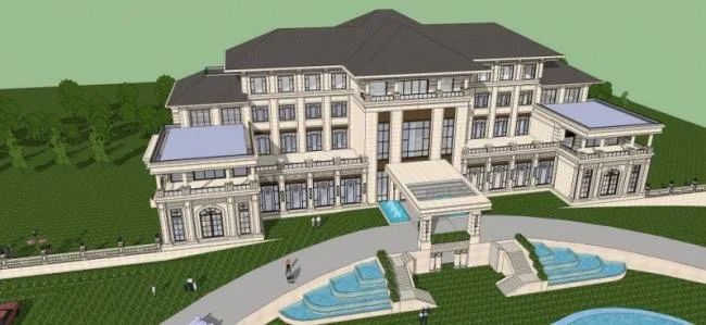 Sketchup Hotel Model | Multi story Hotel, European Style