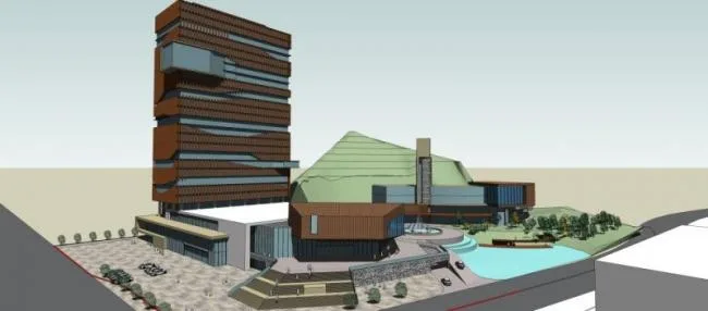 Sketchup Business Model | Commercial Complex, Modern Style