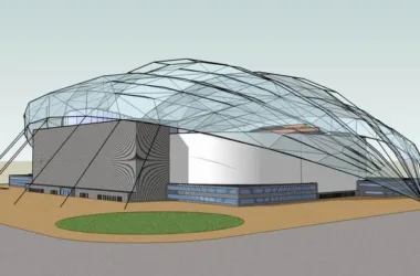 Modern Multi-Story Gymnasium Model in SketchUp-BIM WORLD