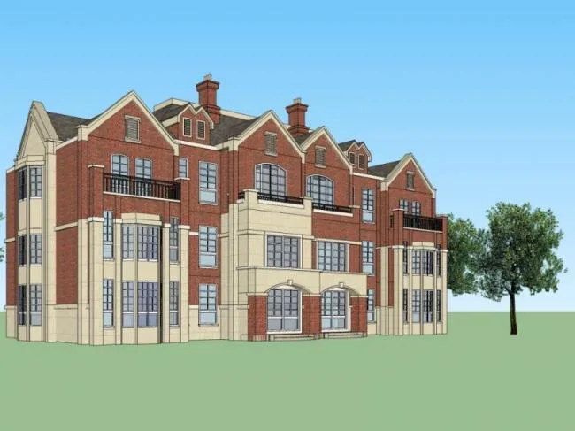 Sketchup Villa Model | Twin Villa, Modern Style