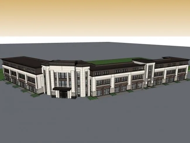 Sketchup Business Model | Multi story Business Center, Modern Style