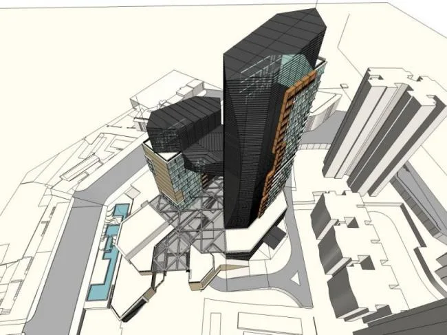 Sketchup Complex Model | Super high-rise commercial complex, hotel, office, modern style