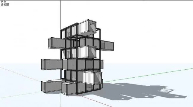 Sketchup Business Model | Container, Modern Style, Entertainment and Leisure Facilities