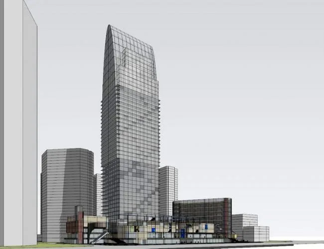 Sketchup Complex Model | High rise Office Building Commercial Complex, Modern Style