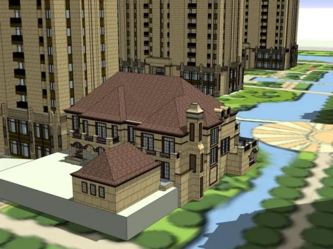 Sketchup Hospital Model | Multi story nursing homes, nursing homes, medical buildings, classical style