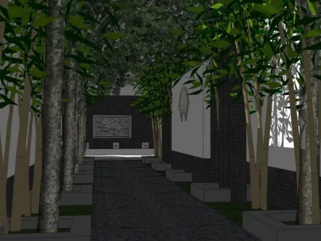 Sketchup Villa Model | Villa Residential Complex, Chinese Style