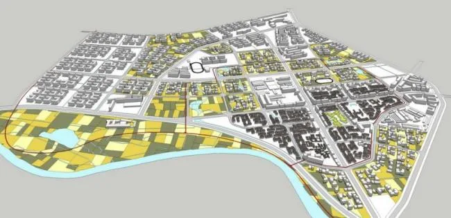 Sketchup Planning Model | Chinese Style, Multi story Plot Planning