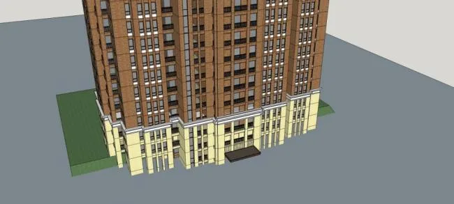 Sketchup Residential Model | High rise Residential Buildings, Residential Buildings, Simplified European Style