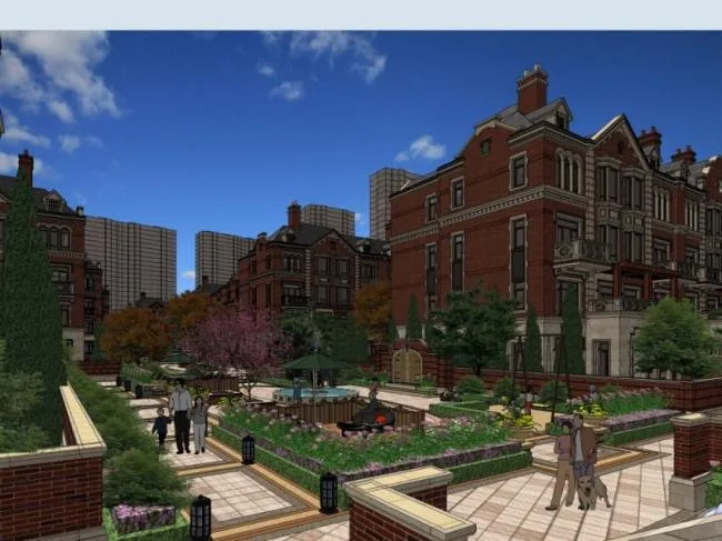 Sketchup Villa Model | Villa Cluster, British Style