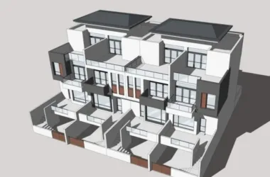 SketchUp Villa Models: Multi-Row, Stacked, and Traditional Chinese Styles-BIM WORLD