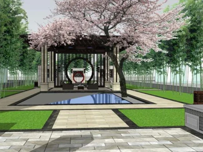 Sketchup Sketch Model | Pavilion, Chinese Style, Sketch