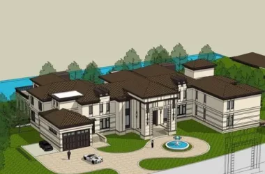 Classical Single-Family Villa Model in SketchUp-BIM WORLD