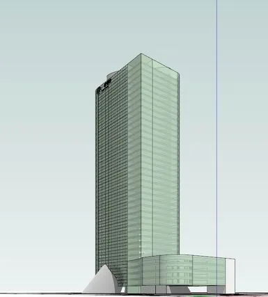 Sketchup Office Model | High rise Office Building, Modern Style