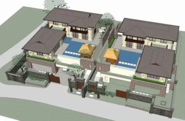 SketchUp Villa Model: Dai-Style Detached Classical Villa-BIM WORLD