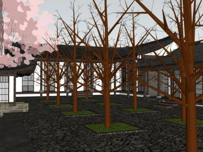 Sketchup Villa Model | Villa, Chinese Style
