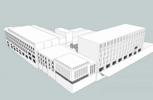 SketchUp Office Model | Multi-story Office Building, Modern Style
